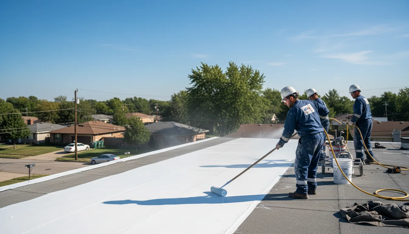 Commercial roof coating in Lynco, WV near me